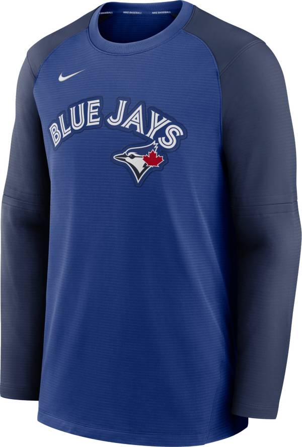 Nike Men's Toronto Blue Jays Blue Authentic Collection Pre-Game Long Sleeve T-Shirt