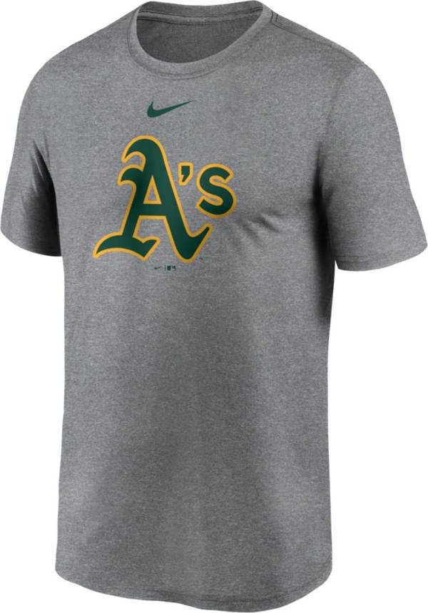 Nike Men's Oakland Athletics Grey Logo Legend T-Shirt