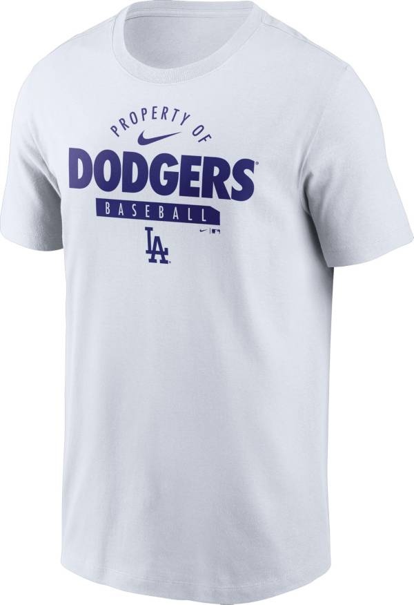 Nike Men's Los Angeles Dodgers White ‘Property Of' T-Shirt