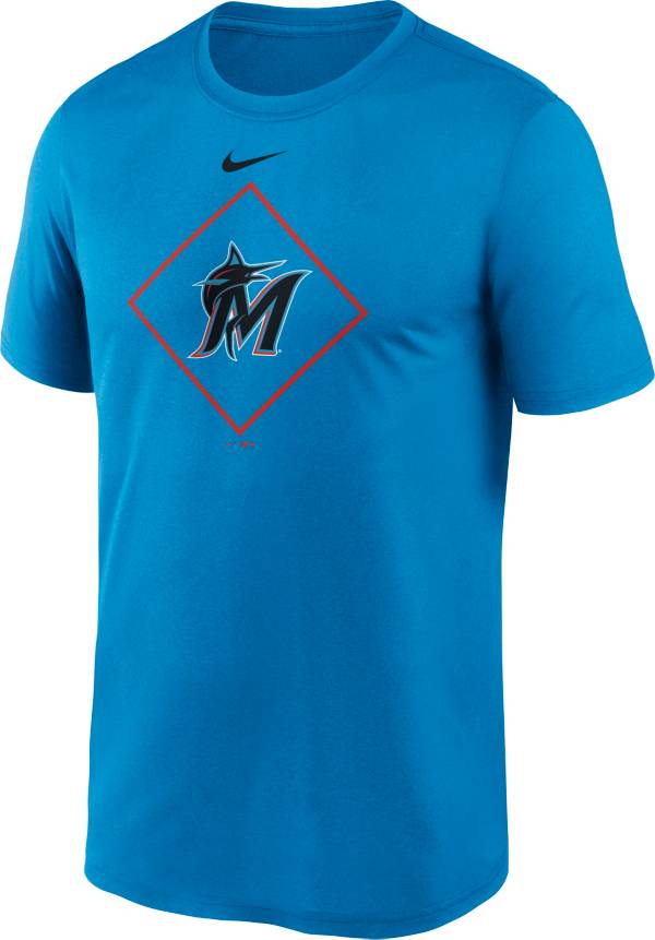 Nike Men's Miami Marlins Blue Legend Icon T-Shirt