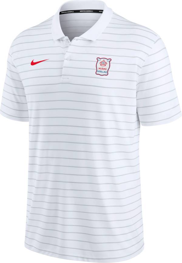 Nike Men's Miami Marlins 2022 City Connect Striped Polo