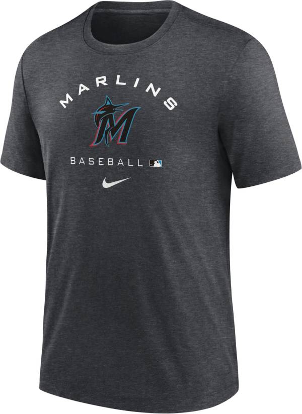 Nike Men's Miami Marlins Gray Early Work T-Shirt product image