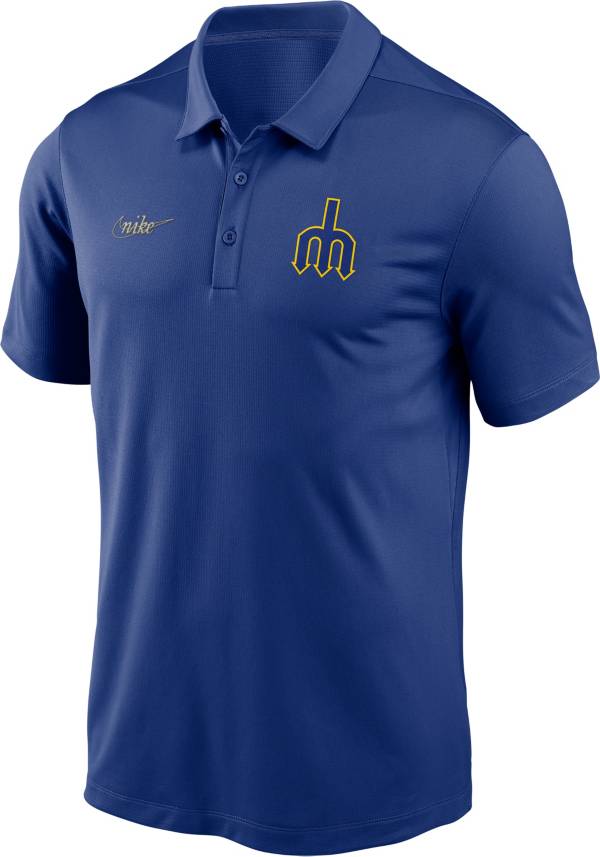 Nike Men's Seattle Mariners Blue Cooperstown Franchise Polo