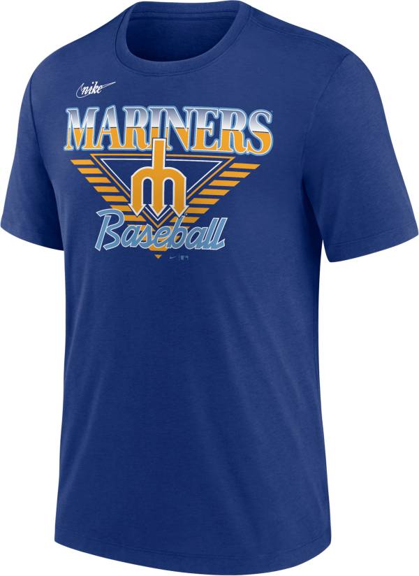 Nike Men's Seattle Mariners Blue Coopersville Rewind T-Shirt