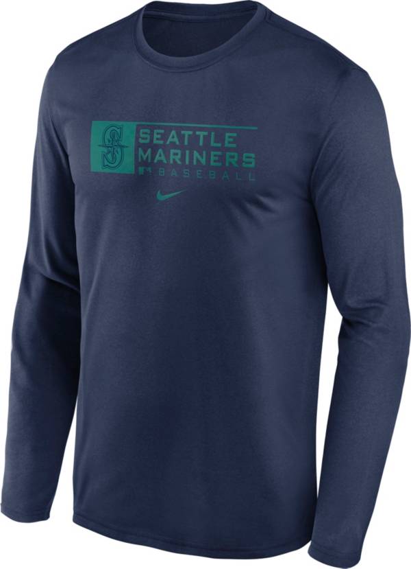 Nike Men's Seattle Mariners Navy Legend Issue Long Sleeve T-Shirt