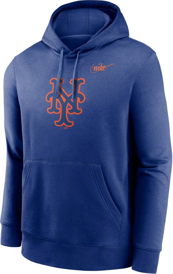 Nike Men's New York Mets Blue Club Logo Pullover Hoodie