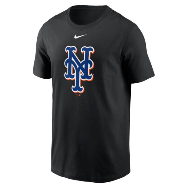 Nike Men's New York Mets Black Logo T-Shirt