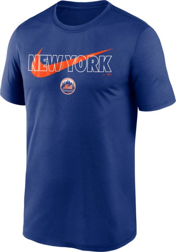 Nike Men's New York Mets Blue Swoosh Legend T-Shirt