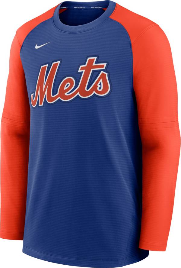 Nike Men's New York Mets Blue Authentic Collection Pre-Game Long Sleeve T-Shirt