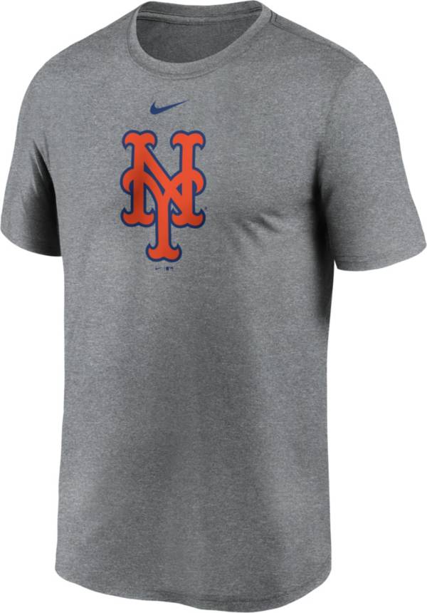 Nike Men's New York Mets Grey Logo Legend T-Shirt
