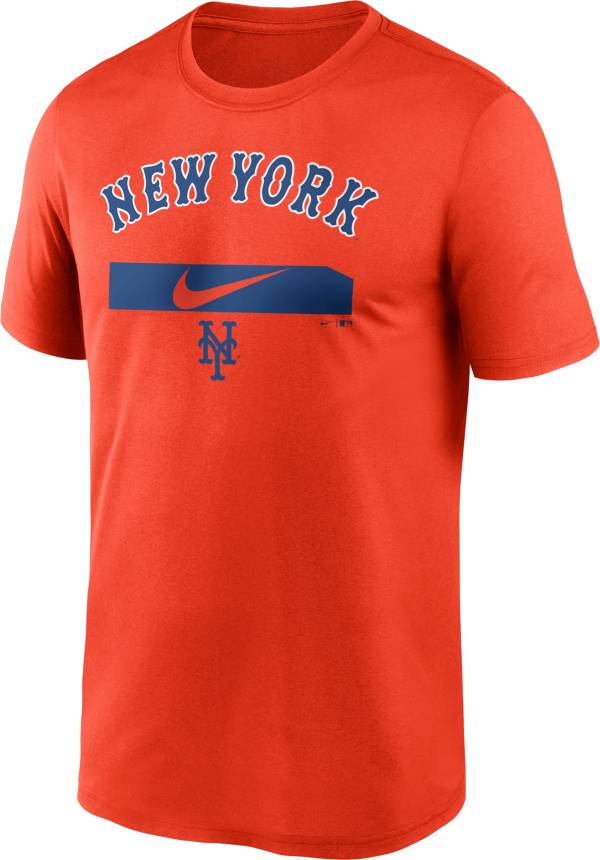 Nike Men's New York Mets Orange Practice Cotton T-Shirt