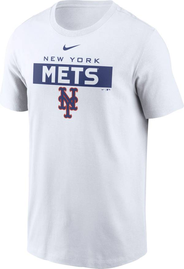 Nike Men's New York Mets White Cotton T-Shirt