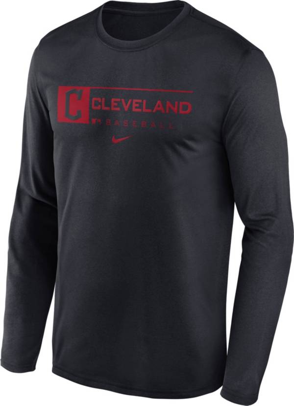 Nike Men's Cleveland Guardians Blue Legend Issue Long Sleeve T-Shirt