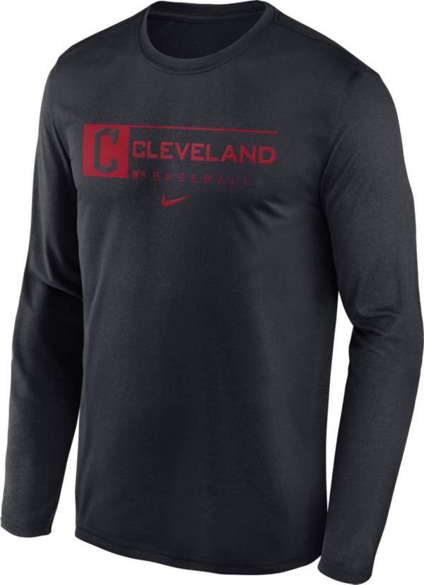 Nike Men's Cleveland Guardians Blue Legend Issue Long Sleeve T-Shirt product image