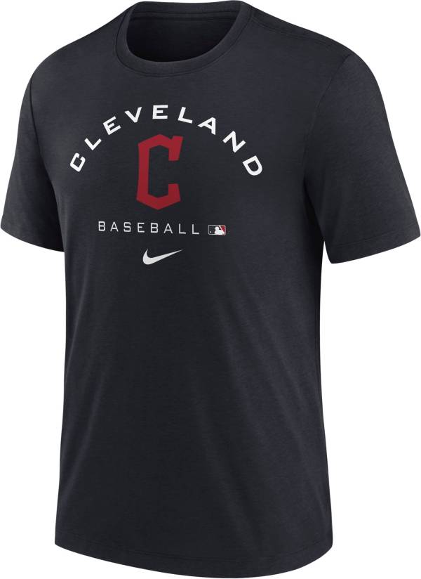 Nike Men's Cleveland Indians Blue Early Work T-Shirt