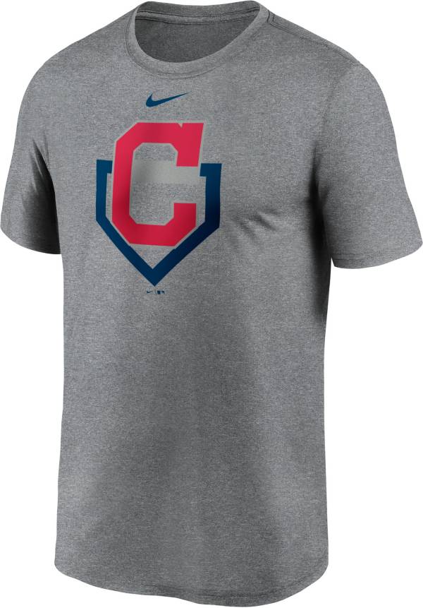 Nike Men's Cleveland Indians Grey Wordmark Legend T-Shirt