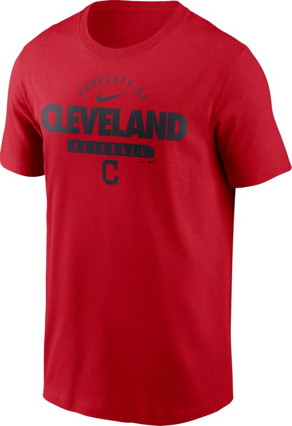 Nike Men's Cleveland Indians Red 'Property of' T-Shirt