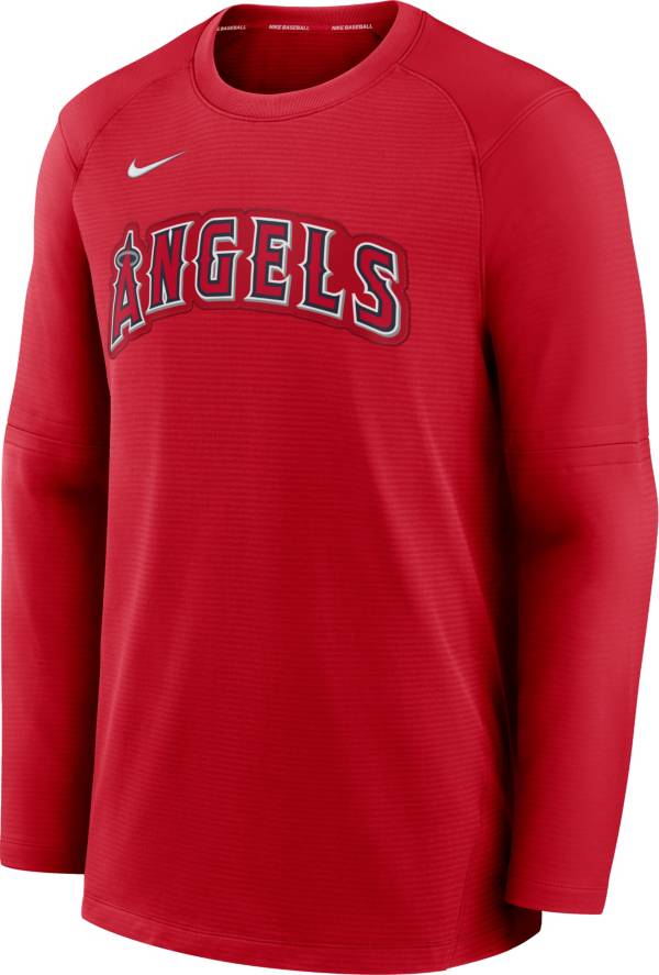 Nike Men's Los Angeles Angels Red Authentic Collection Pre-Game Long Sleeve T-Shirt