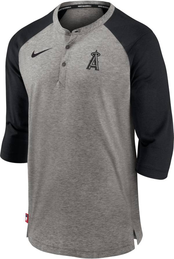 Nike Men's Los Angeles Angels Gray ¾ Flux Hoodie
