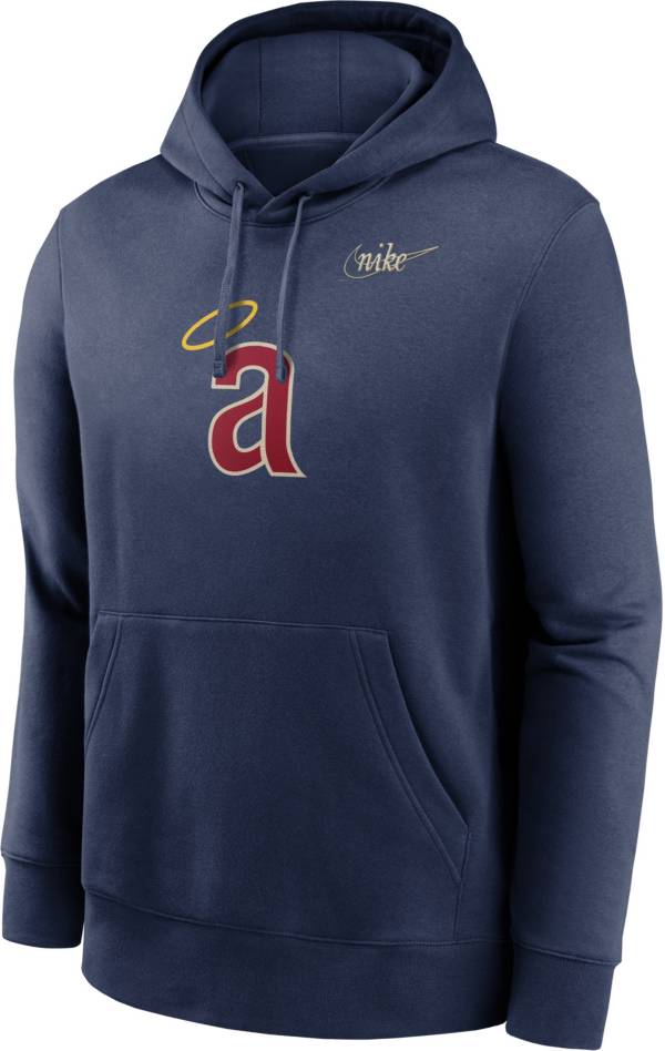 Nike Men's Los Angeles Angels Navy Cooperstown Club Pullover Hoodie