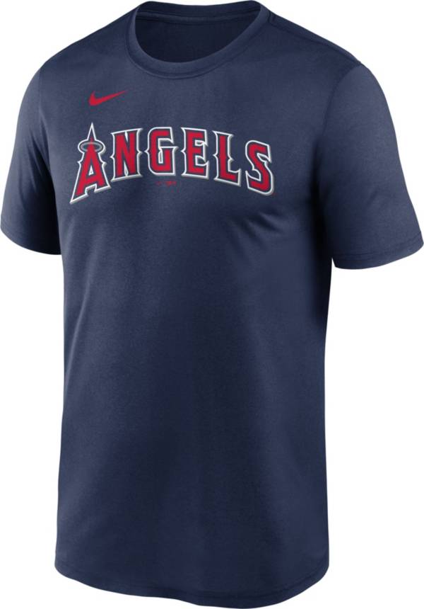 Nike Men's Los Angeles Angels Navy Wordmark Legend T-Shirt