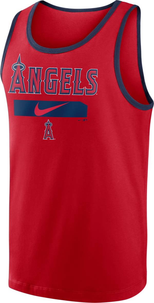 Nike Men's Los Angeles Angels Red Cotton Tank Top