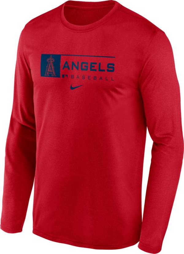 Nike Men's Los Angeles Angels Red Legend Issue Long Sleeve T-Shirt