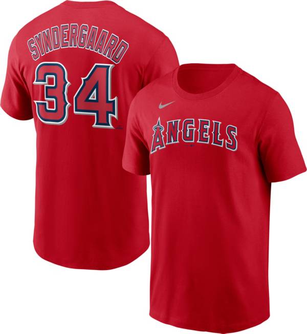 Nike Men's Los Angeles Angels Noah Syndergaard #34 Red T-Shirt