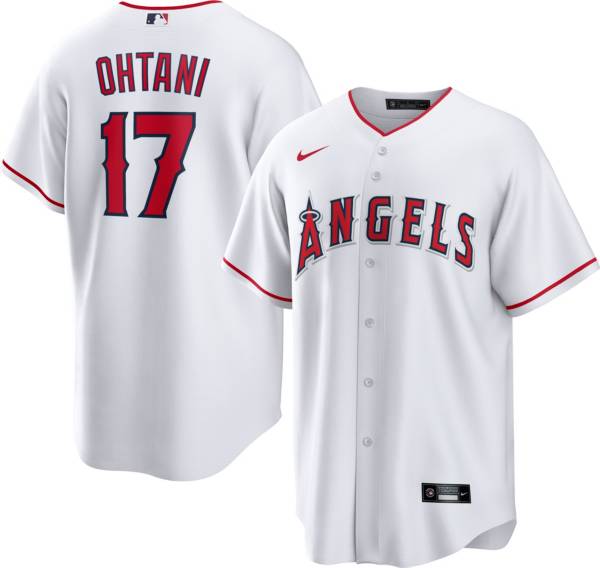 Nike Men's Los Angeles Angels Shohei Ohtani #17 White Cool Base Jersey