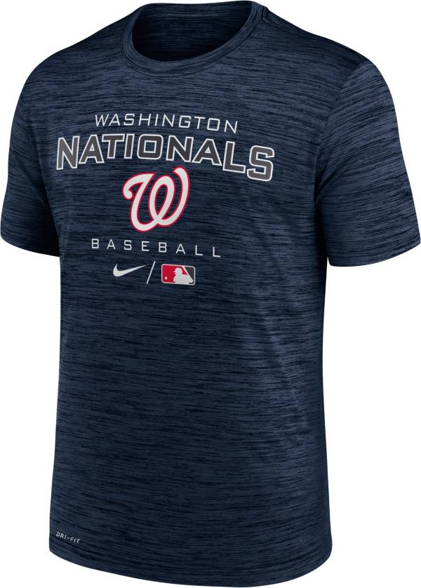 Nike Men's Washington Nationals Blue Legend Velocity T-Shirt