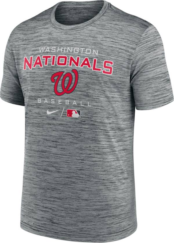 Nike Men's Washington Nationals Gray Legend Velocity T-Shirt