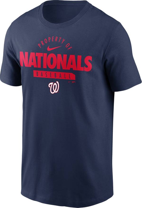 Nike Men's Washington Nationals Navy Property Logo T-Shirt