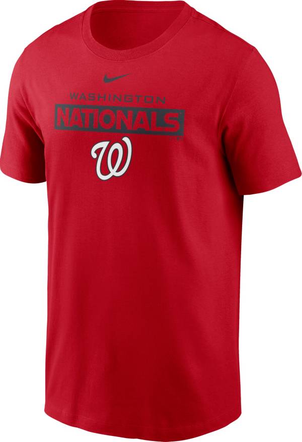 Nike Men's Washington Nationals Red Cotton T-Shirt