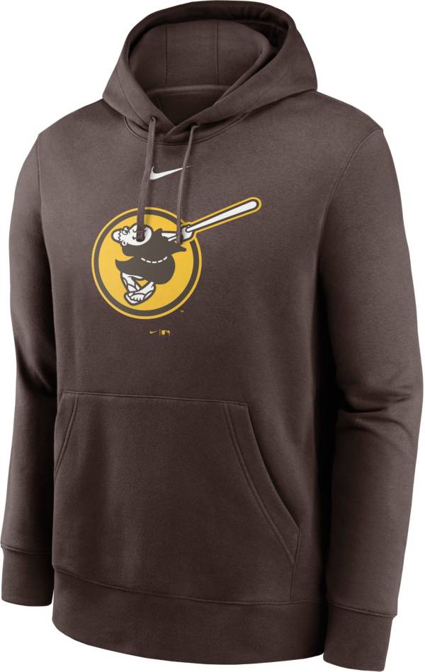 Nike Men's San Diego Padres Brown Club Fleece Hoodie