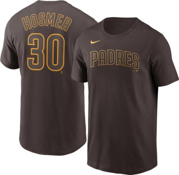 Nike Men's San Diego Padres Eric Hosmer #30 Brown T-Shirt