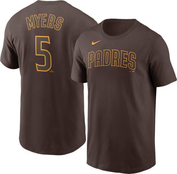 Nike Men's San Diego Padres Wil Myers #5 Brown T-Shirt