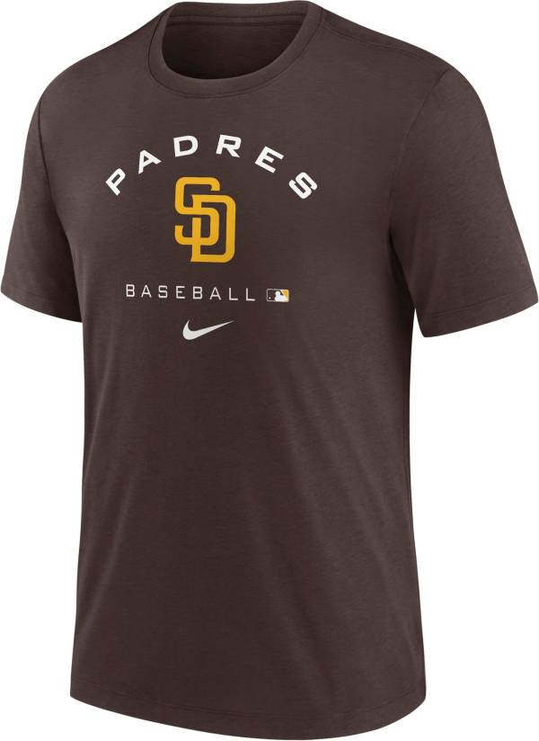 Nike Men's San Diego Padres Brown Early Work T-Shirt