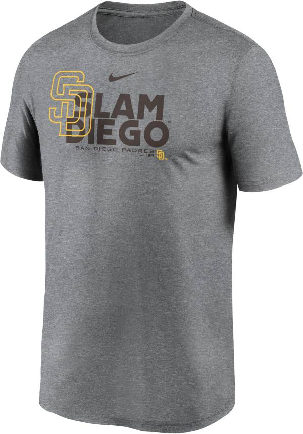 Nike Men's San Diego Padres Gray Legend T-Shirt