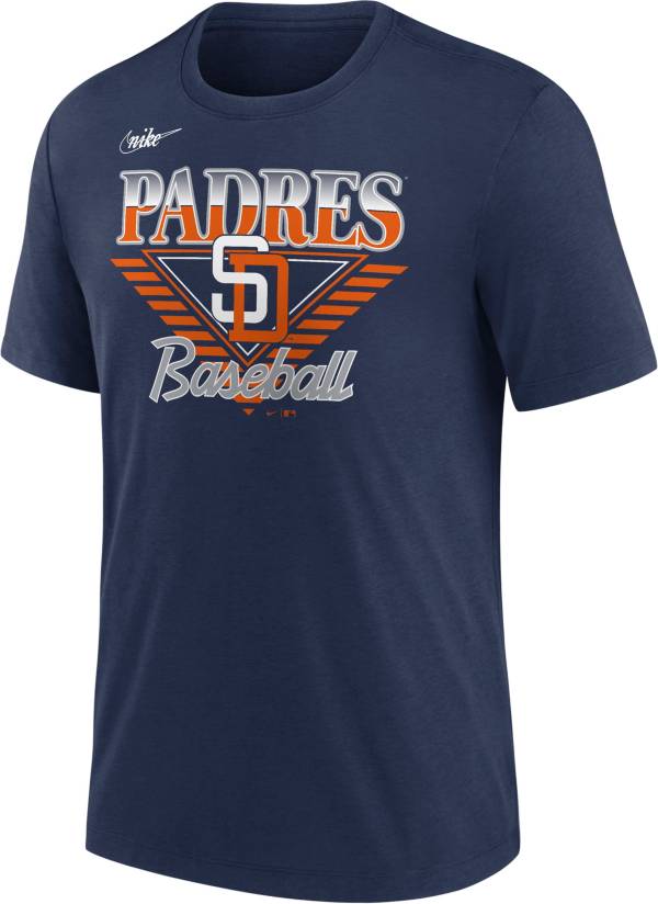 Nike Men's San Diego Padres Navy Cooperstown Rewind T-Shirt