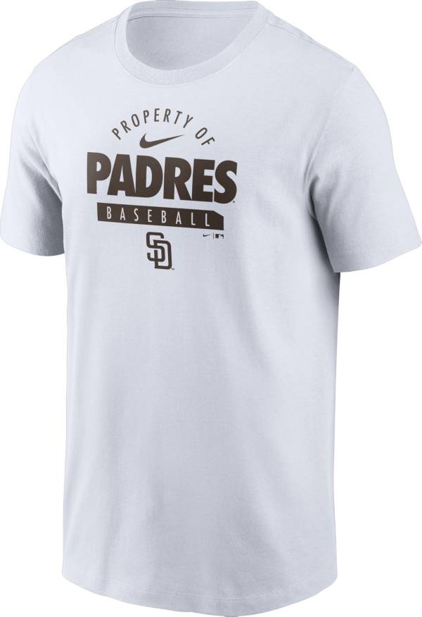 Nike Men's San Diego Padres White Property Logo T-Shirt