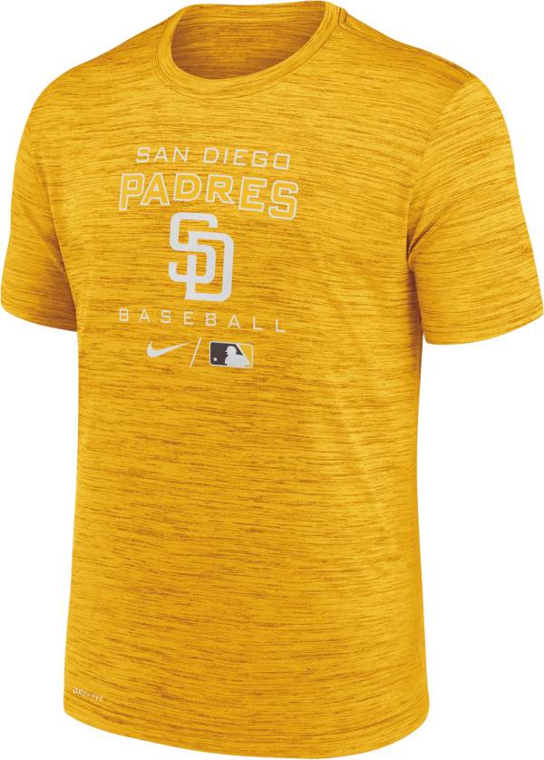 Nike Men's San Diego Padres Yellow Legend Velocity T-Shirt