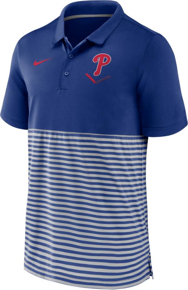 Nike Men's Philadelphia Phillies Stripe White Polo