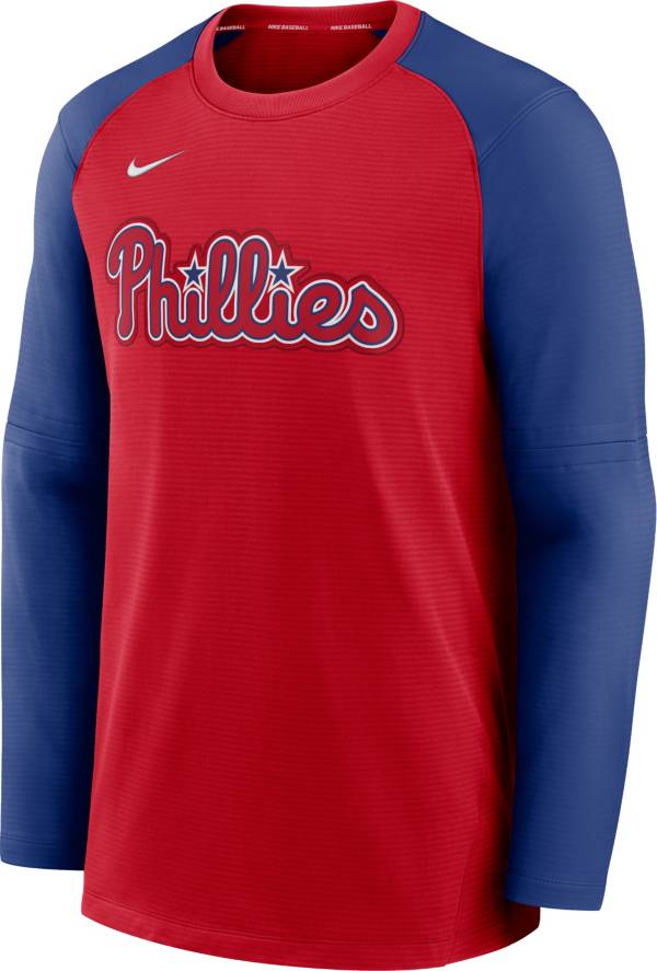 Nike Men's Philadelphia Phillies Red Authentic Collection Pre-Game Long Sleeve T-Shirt