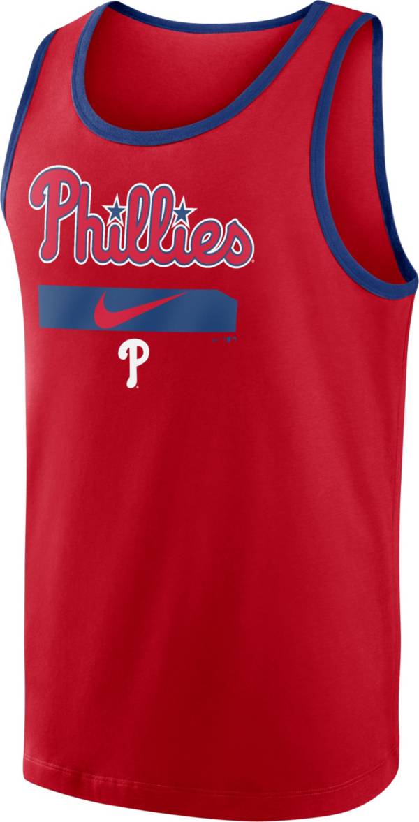 Nike Men's Philadelphia Phillies Red Cotton Tank Top