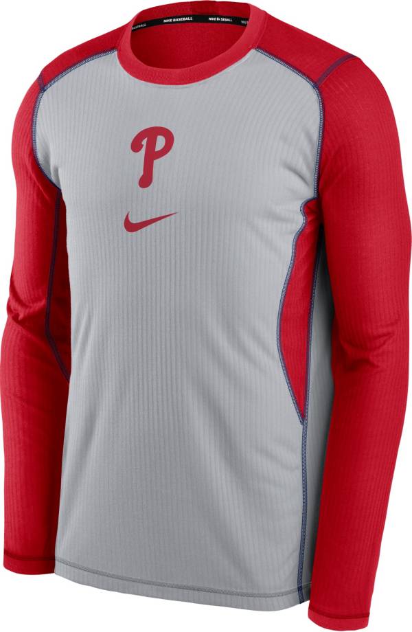 Nike Men's Philadelphia Phillies Red Authentic Collection Game Long Sleeve T-Shirt