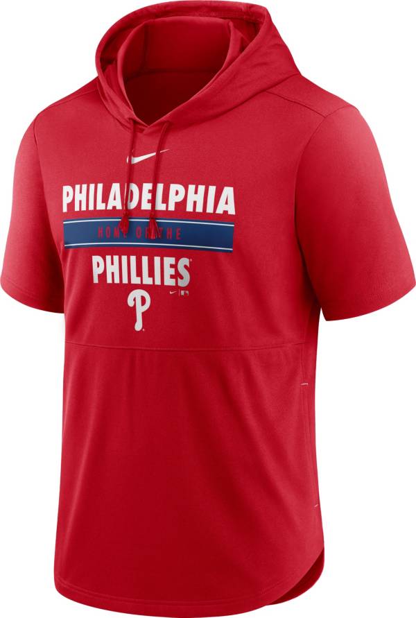 Nike Men's Philadelphia Phillies Red Lightweight Hooded Pullover T-Shirt