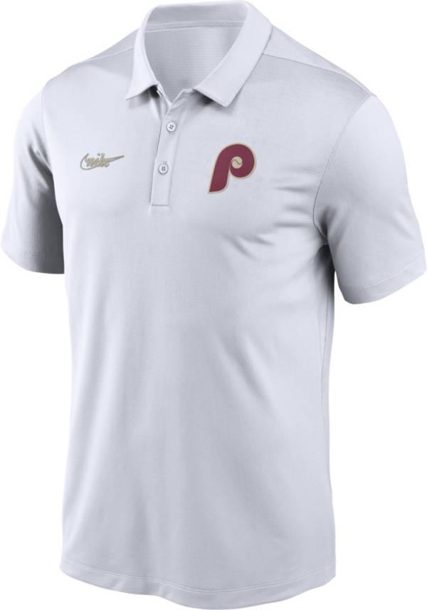 Nike Men's Philadelphia Phillies White Cooperstown Franchise Polo