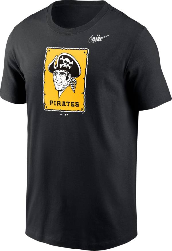 Nike Men's Pittsburgh Pirates Black Logo T-Shirt