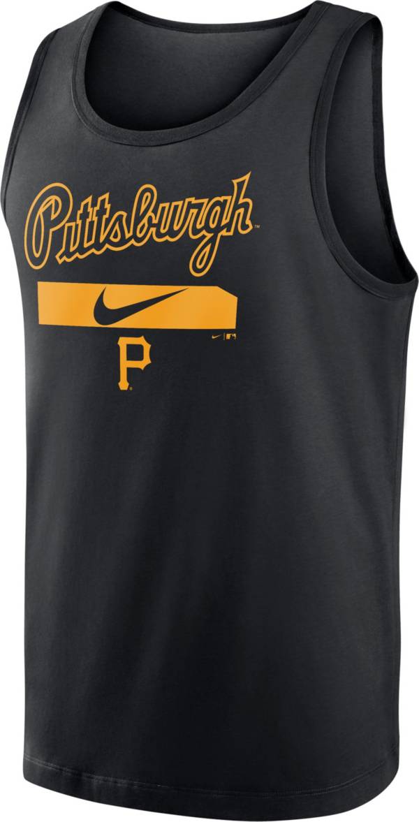 Nike Men's Pittsburgh Pirates Black Cotton Tank Top product image