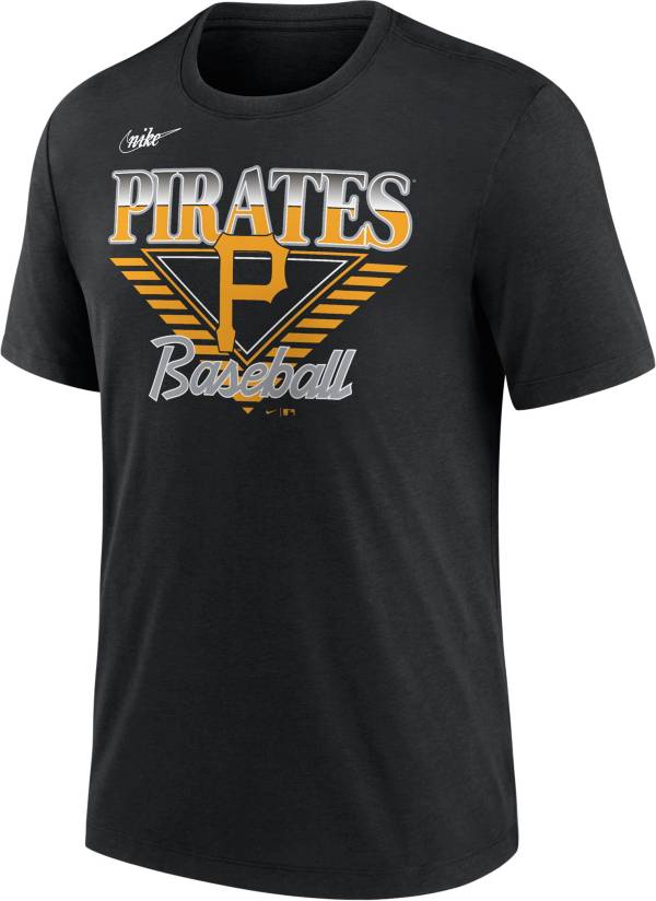 Nike Men's Pittsburgh Pirates Black Cooperstown Rewind T-Shirt